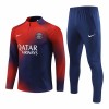 Paris Saint Germain Quarter Zip Tute Felpe da Allenamento 2023-24 Rossa per Uomo